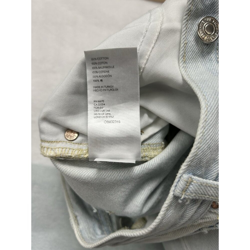 Free People We The Free Womens 29 Maggie Jeans Mid Rise Straight Leg Button Fly - Picture 11 of 12